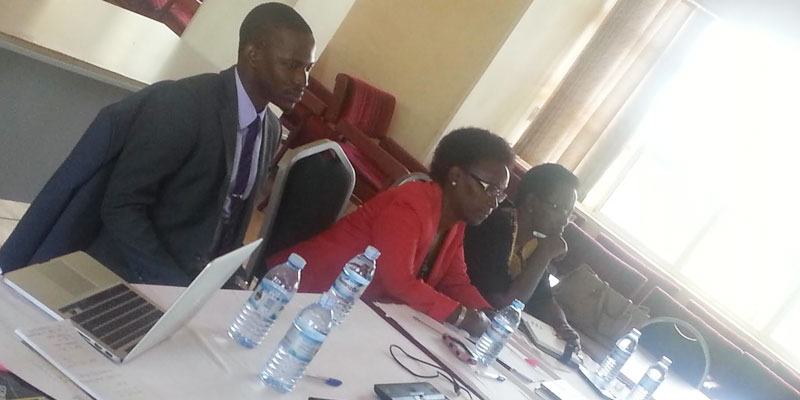 Dr. Josephine presenting during the meeting